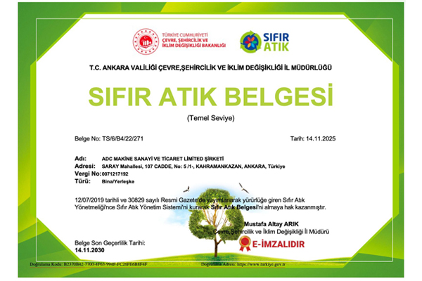 Alas Fire - Sıfır Atık Belgemizi Aldık. Çevre İçin Attığımız Adım Bir Belgeyle Taçlandırıldı